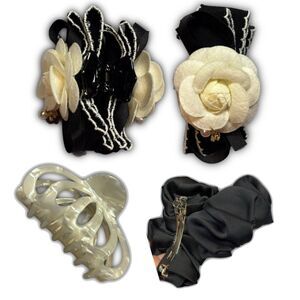 Vintage and Designer-Inspired Hair Clip Bundle
